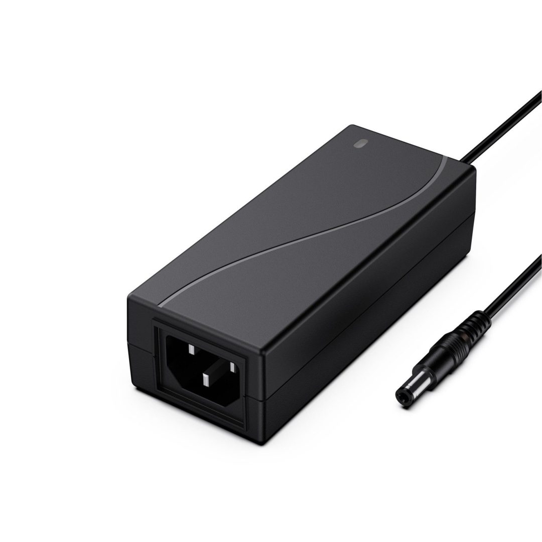 Phonix Power 60W AC-DC power adapter with multiple output options: 12V 5A, 24V 2.5A, 36V 1.8A, and 48V 1.5A, ideal for LED lighting and industrial devices.