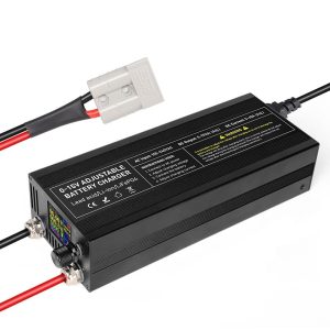 -15V Adjustable Voltage LiFePO₄ Battery Charger Front View
