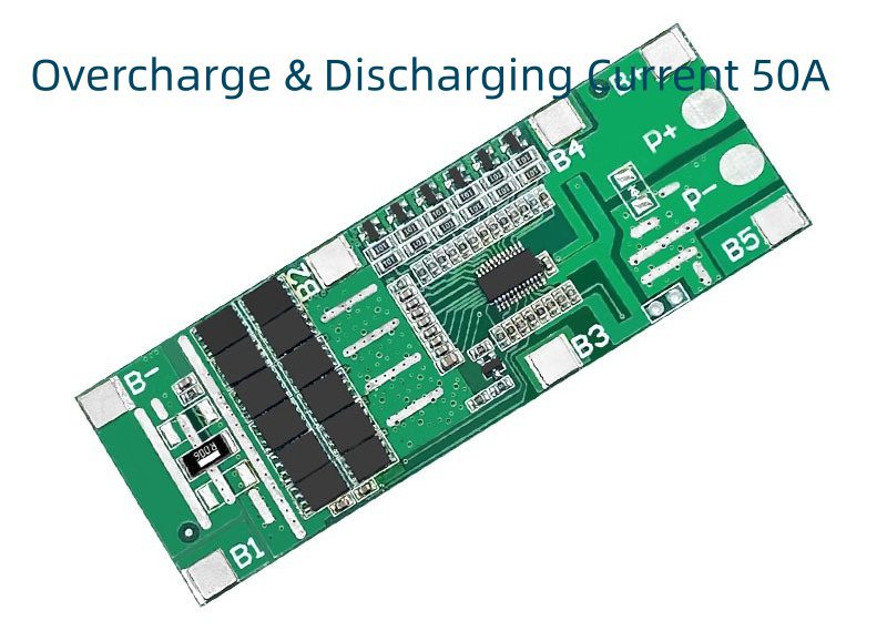 50A Lithium Battery BMS with overcharge and discharge protection