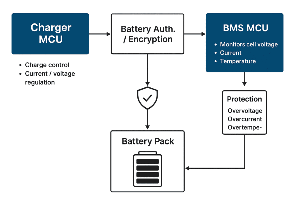 Dual-MCU Designs Smart Charger by Phonix Technology for Power Tools smart charging with 100% safety and monitor battery