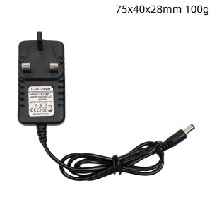 UK plug 12.6V 1A lithium battery charger for 3S li-ion battery pack